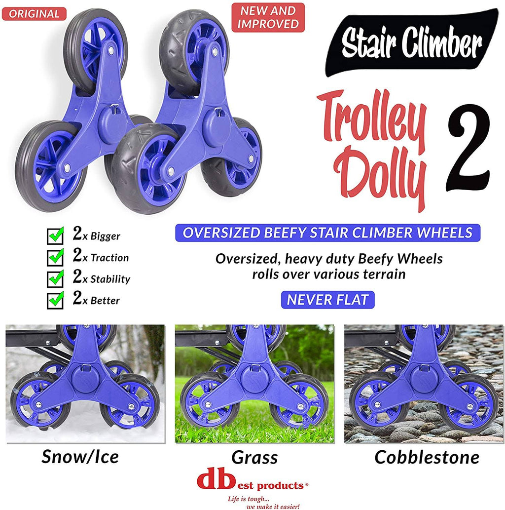 Blue Foldable Grocery Cart N7927