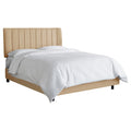 Twin Channel Seam Bed Sandstone Linen V9686