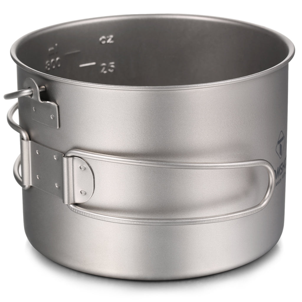 Titanium Hanging Pot for Camping 750ml/900ml/1100ml/1600ml/2000ml/2800ml F90940
