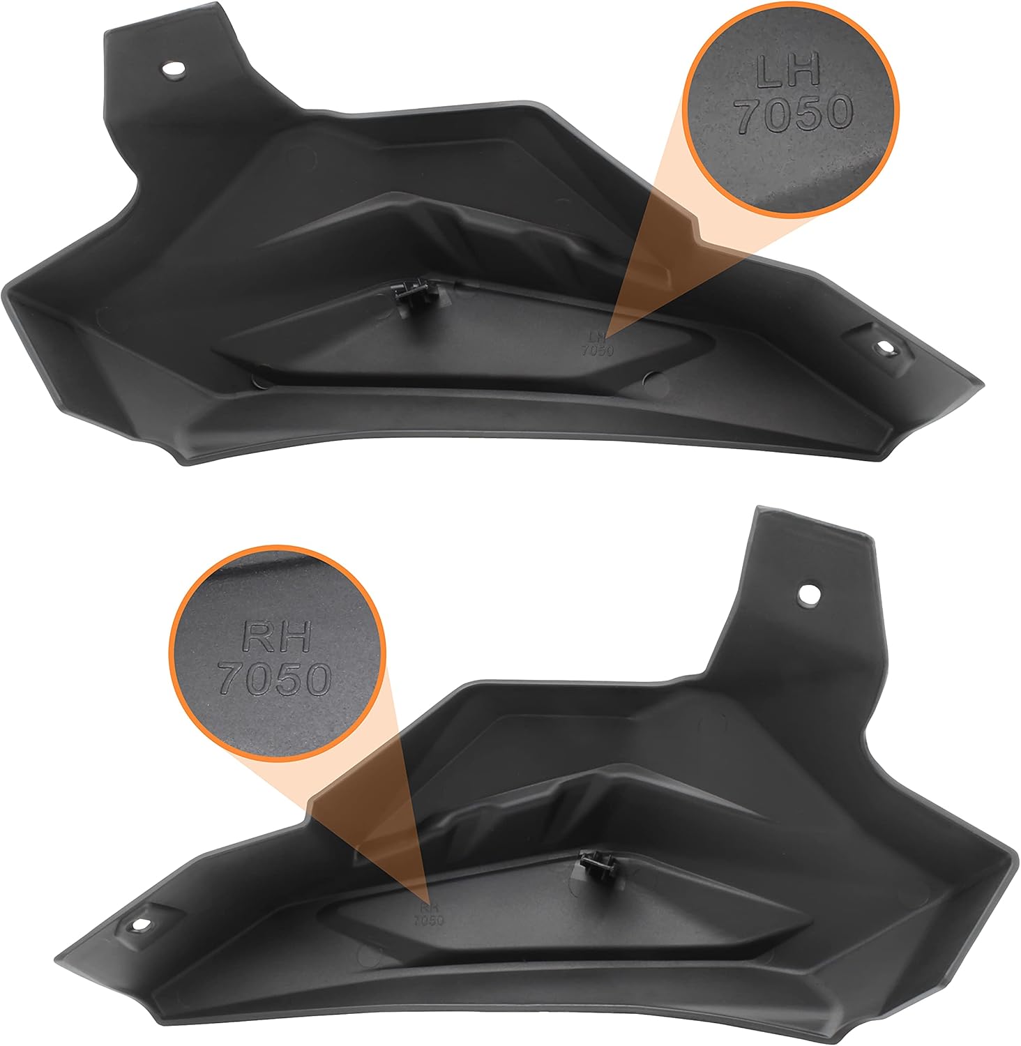 Rear Cage Trim Plastic Cover for Maverick X3, C Pillar Protection Shield Guard Plate, 2PCS X1182