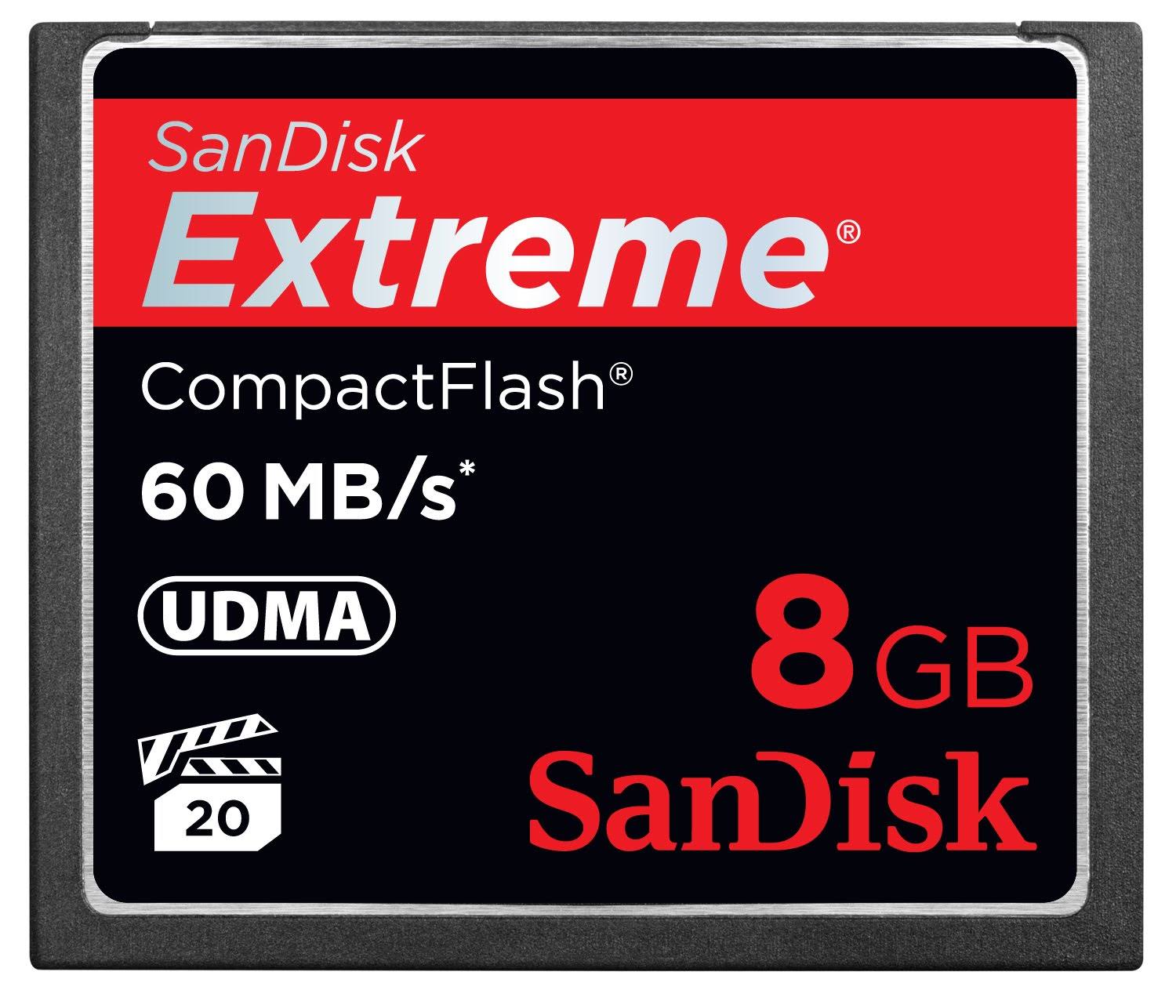 SanDisk Extreme CompactFlash 8 GB Memory Card N4071