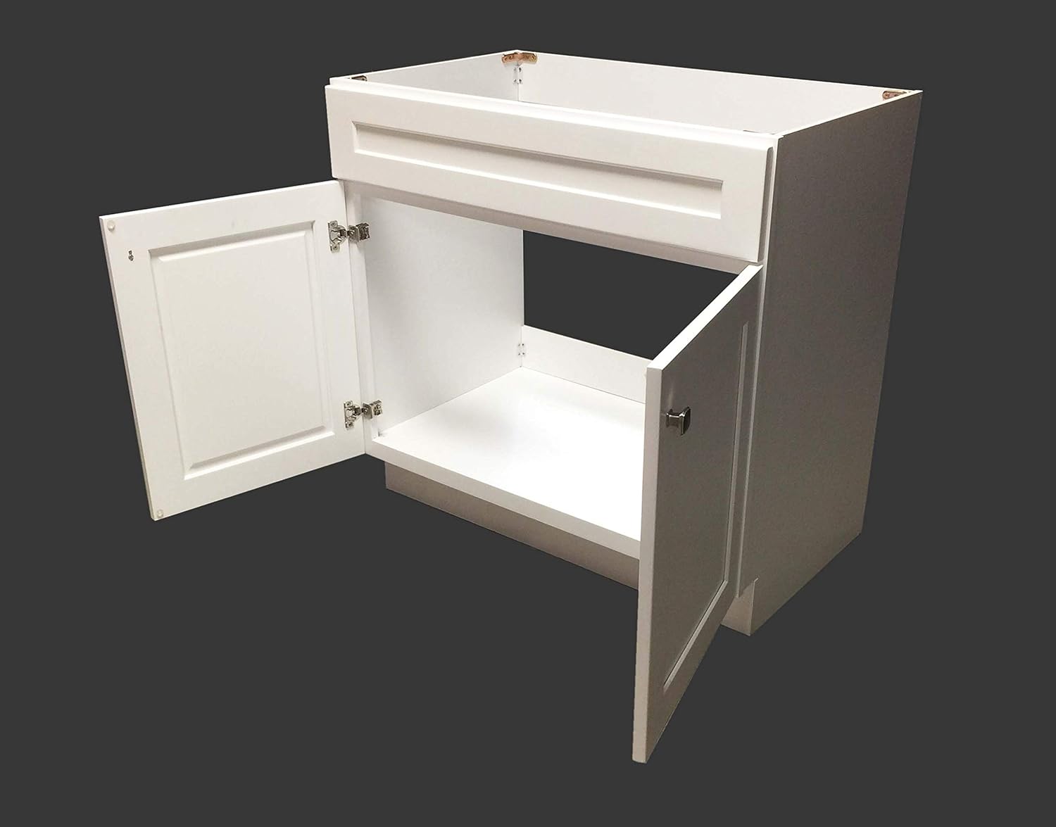 White Shaker Single-Sink Bathroom Vanity Base Cabinet C754086