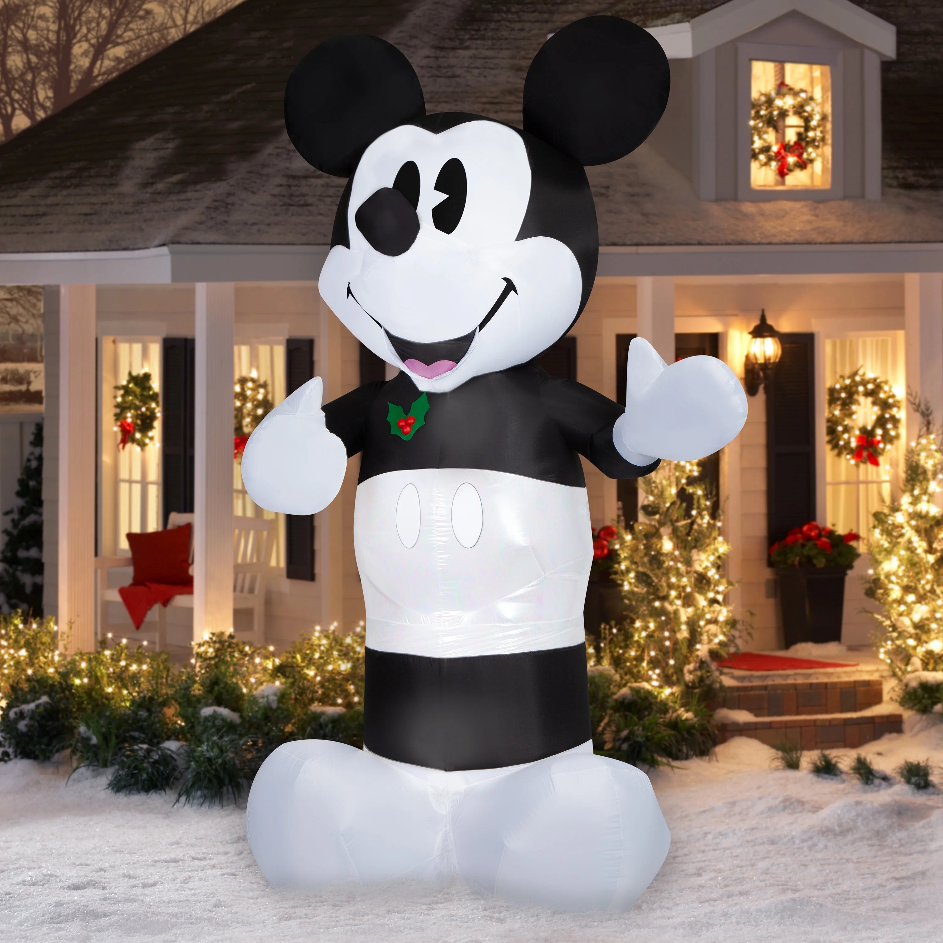 10 foot tall Airblown Inflatables Giant Christmas Mickey Mouse K66794