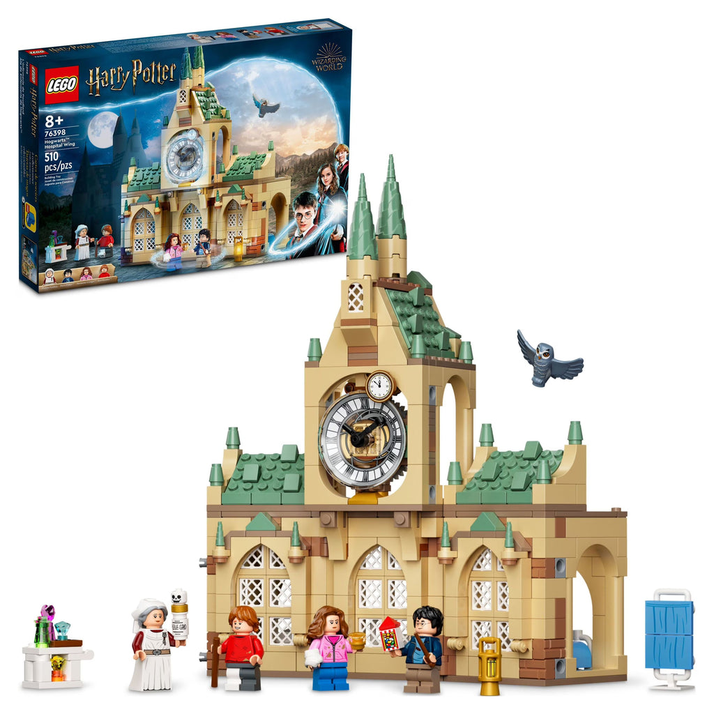 LEGO Harry Potter Hogwarts Hospital Wing 76398 Buildable Castle Toy with Clock Tower Minifigures C567237