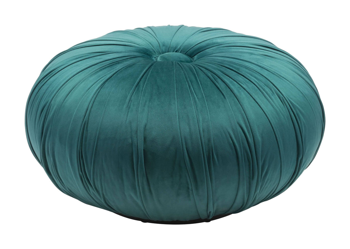 Light Blue Velvet Ottoman W177218