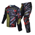 Youth Motocross Jersey Pants Combo Set Brown X7461
