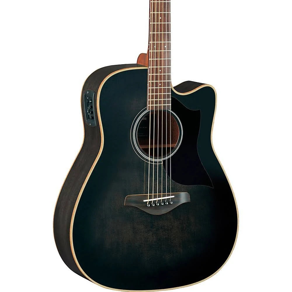 Transparent Black Acoustic-Electric Guitar Q598316