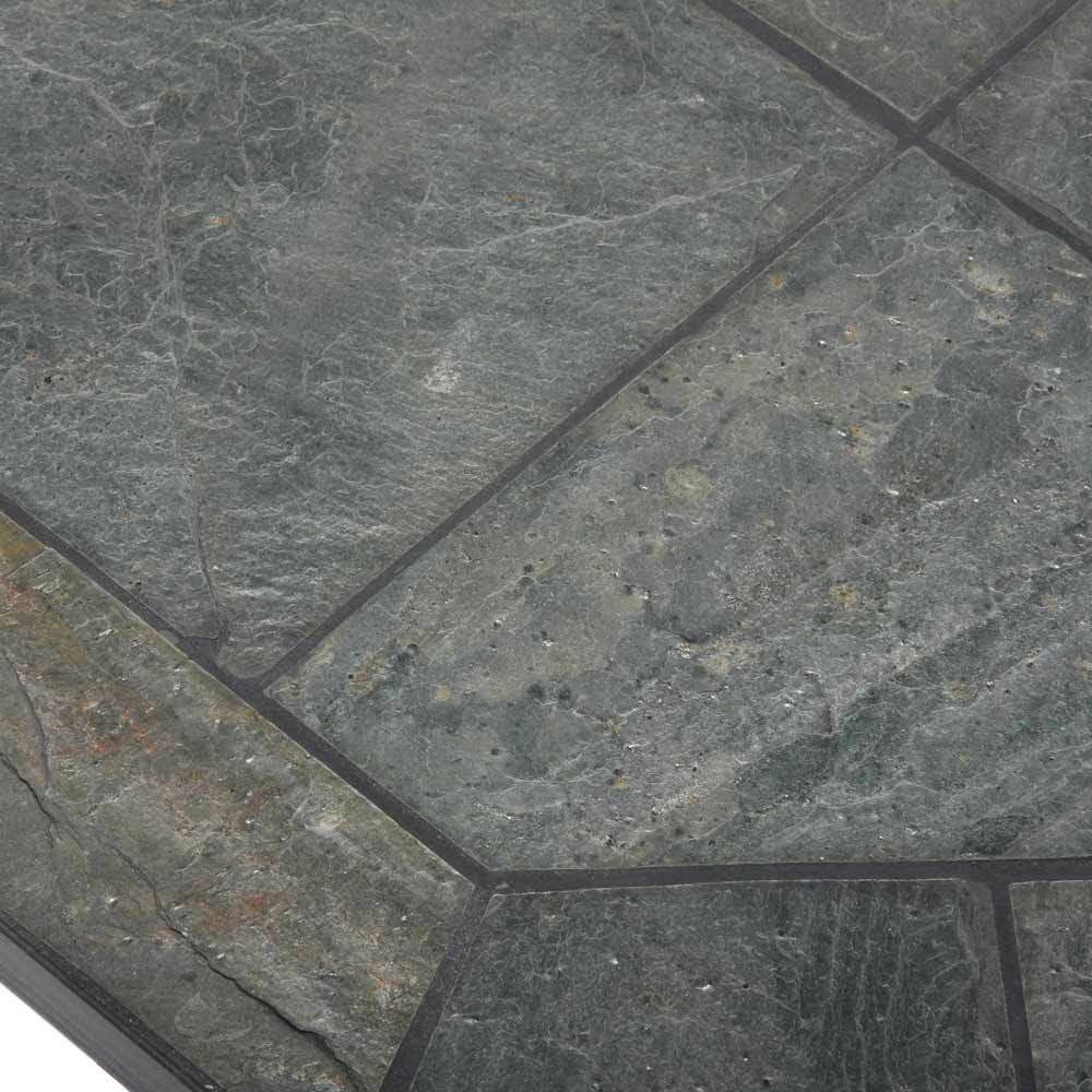 Natural Smokey Slate Single Cut Corner Hearth Pad B233