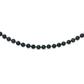14k White Gold 6-7mm Round Black Akoya Cultured Pearl Necklace Q236954