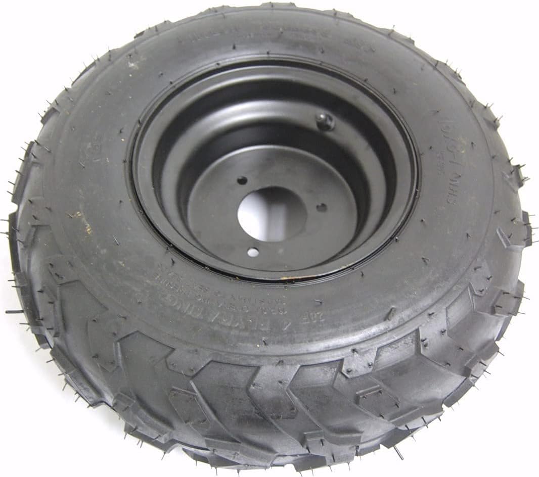 16x8-7 7" Black Wheel Rim Tire Assembly Pack of 2 S54460