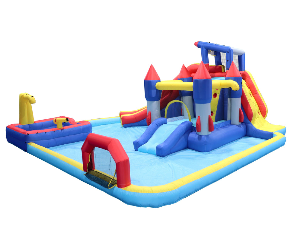 10 in1 Inflatable Water Park with Splash Pool R639038