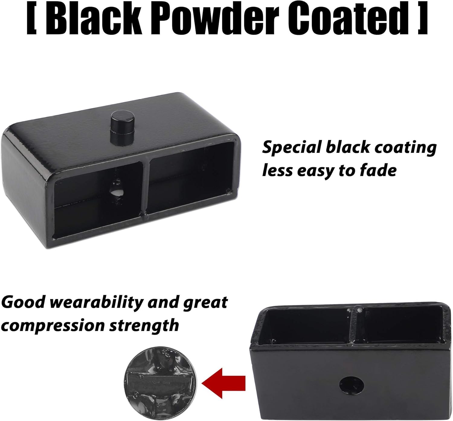 2 inch Rear Leveling Lift Block Kit for Tacoma/Tundra, Pack of 2 A736