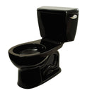 Ebony Two-Piece Round 1.6 GPF Toilet with Right-Hand Trip Lever G7465