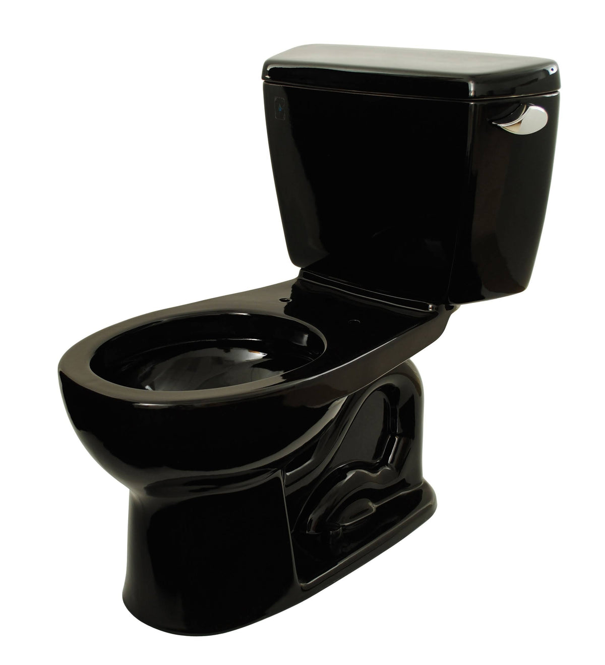 Ebony Two-Piece Round 1.6 GPF Toilet with Right-Hand Trip Lever G7465