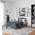 Twin Wood Bed Gray S52487