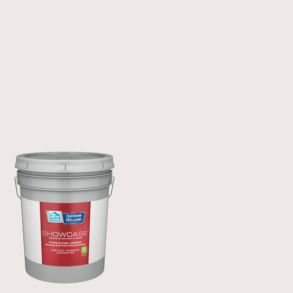 Satin Snowbound Interior Paint (5-Gallon) R95991