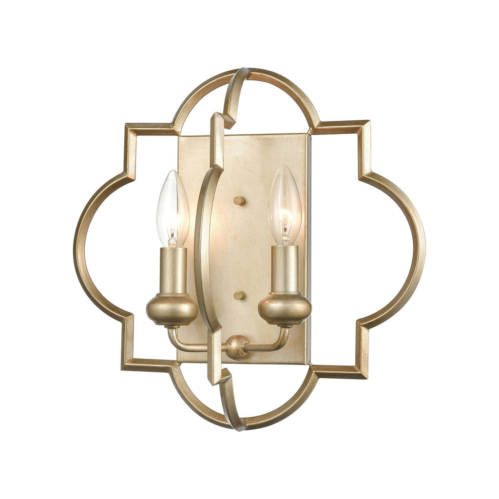 Aged Silver 2-Light Sconce L71962