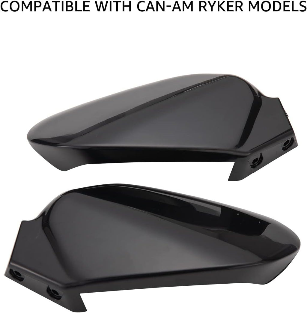 Black Plastic Hand Guards Wind Deflector Kit Pack of 2 Y71770