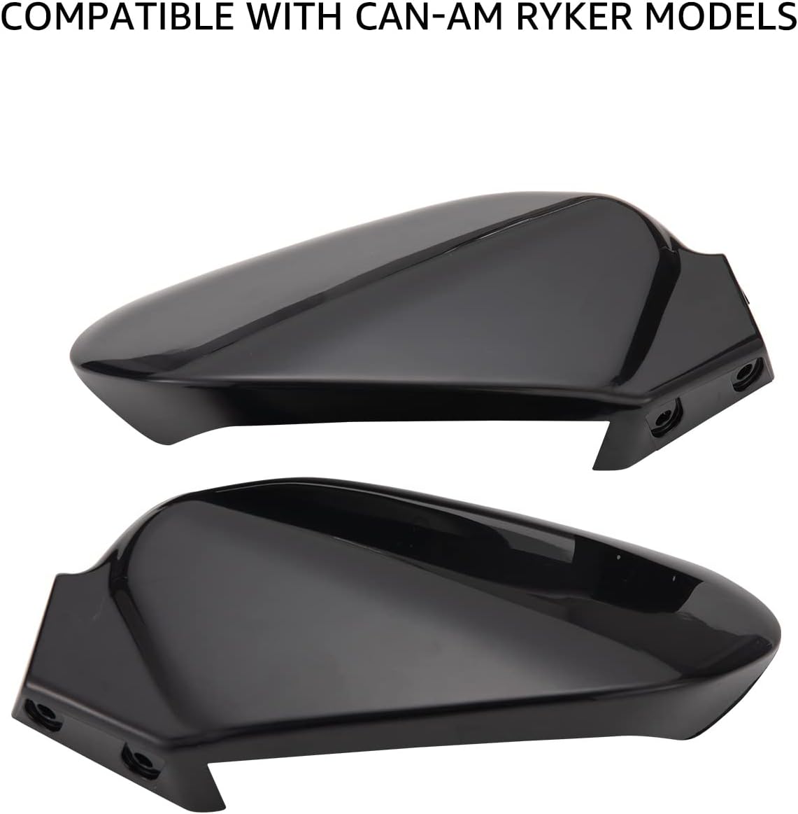Black Plastic Hand Guards Wind Deflector Kit Pack of 2 Y71770