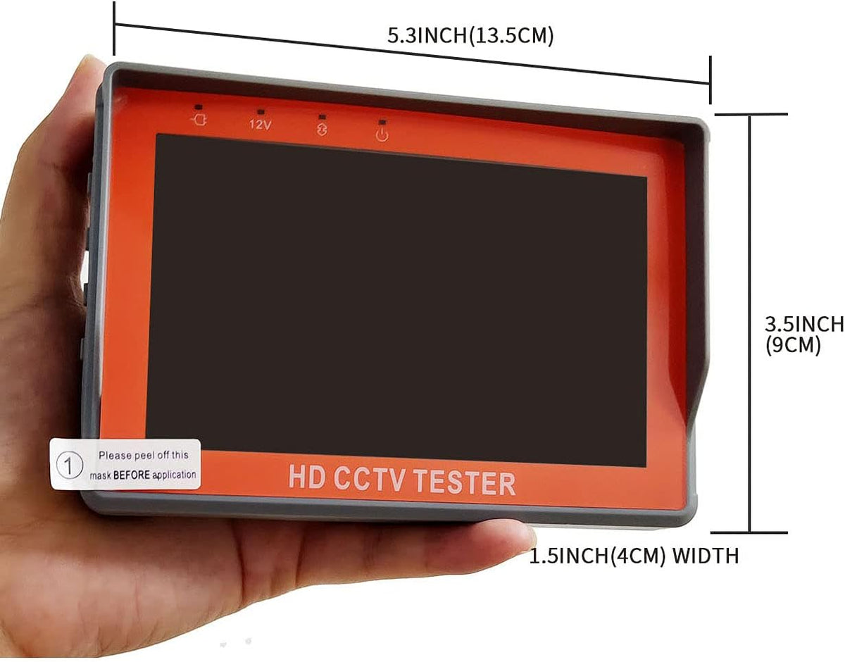 5 inch 8MP AHD TVI CVI CVBS Portable CCTV Tester Monitor X6641