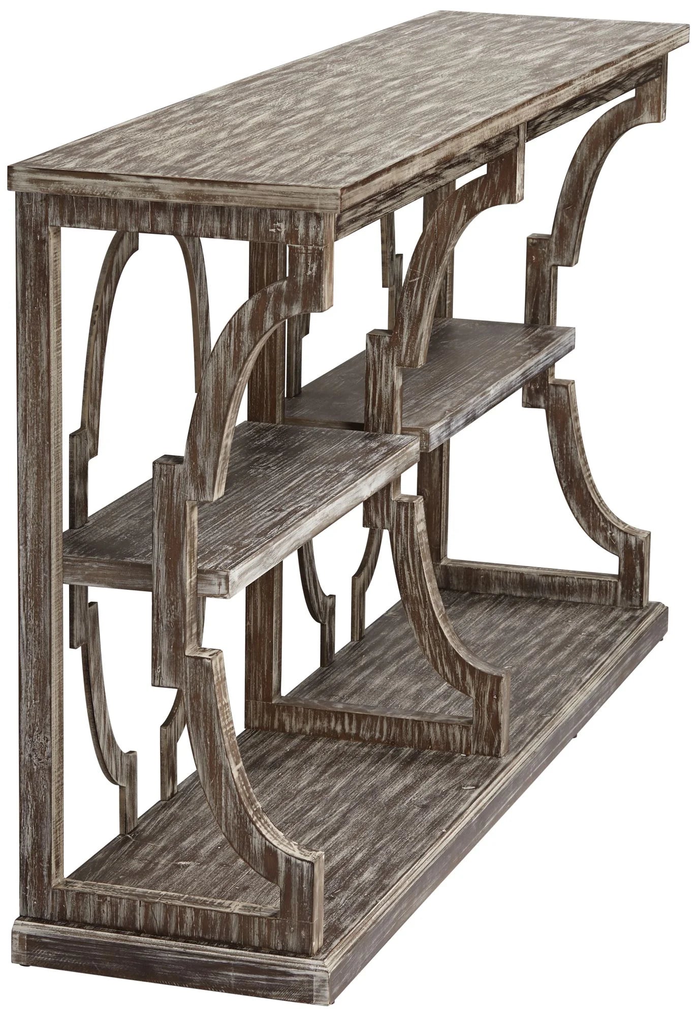 Chestnut 3 Tier Console E6201