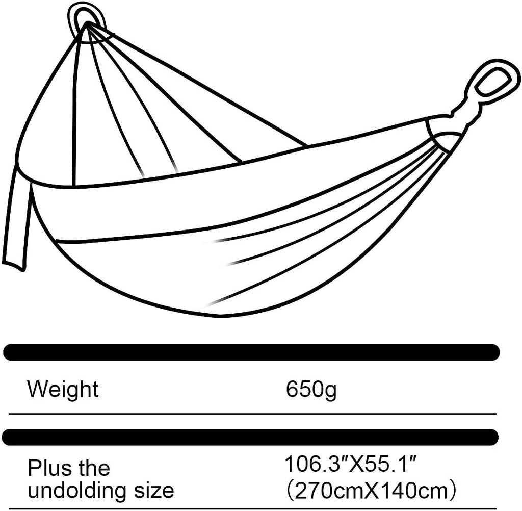 Parachute Nylon Hammock Set for 1 Person S4688