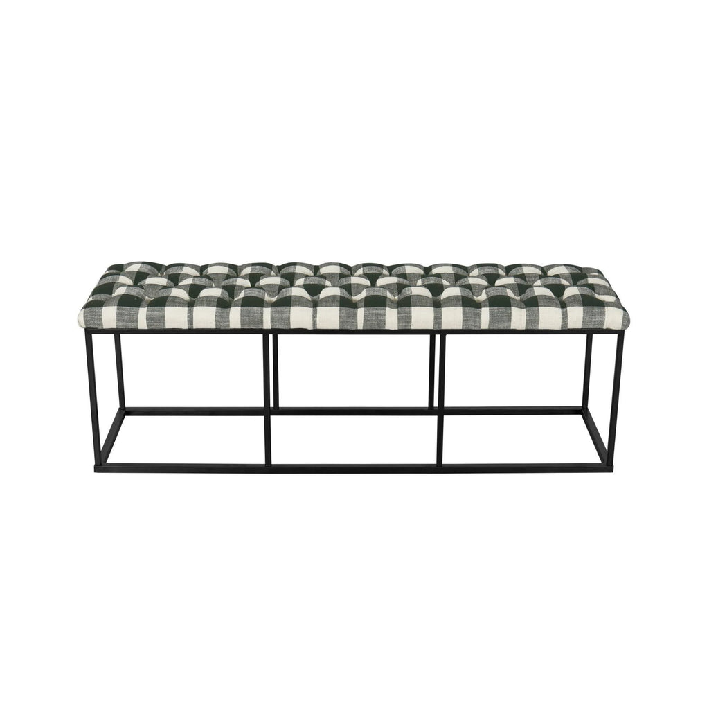 Black Padded Bench O4234