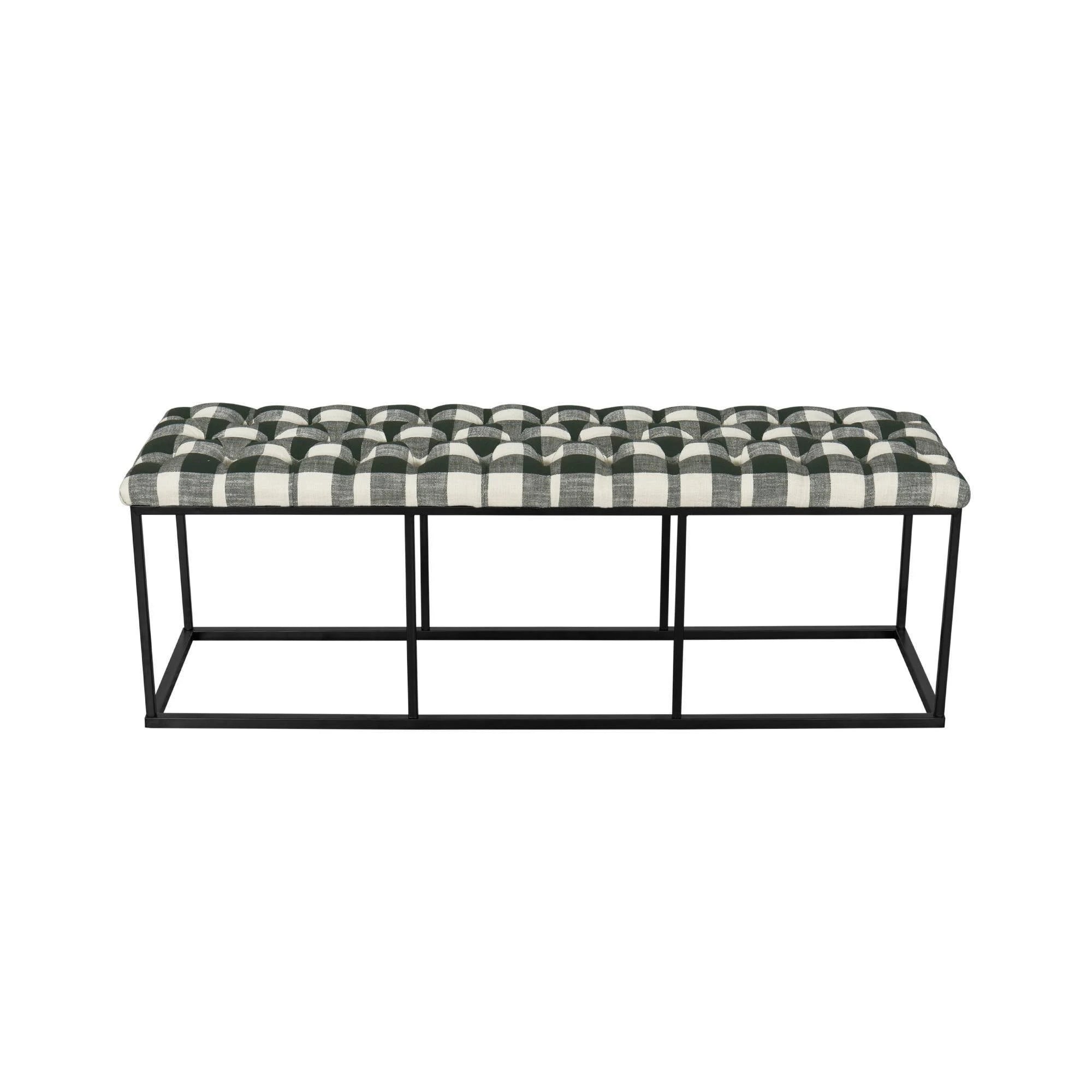 Black Padded Bench O4234