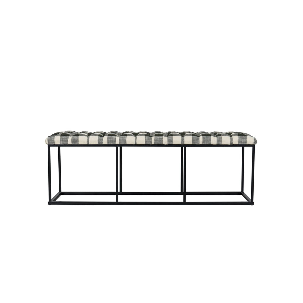 Black Padded Bench O4234