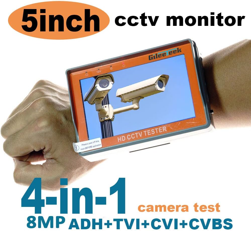 5 inch 8MP AHD TVI CVI CVBS Portable CCTV Tester Monitor X6641