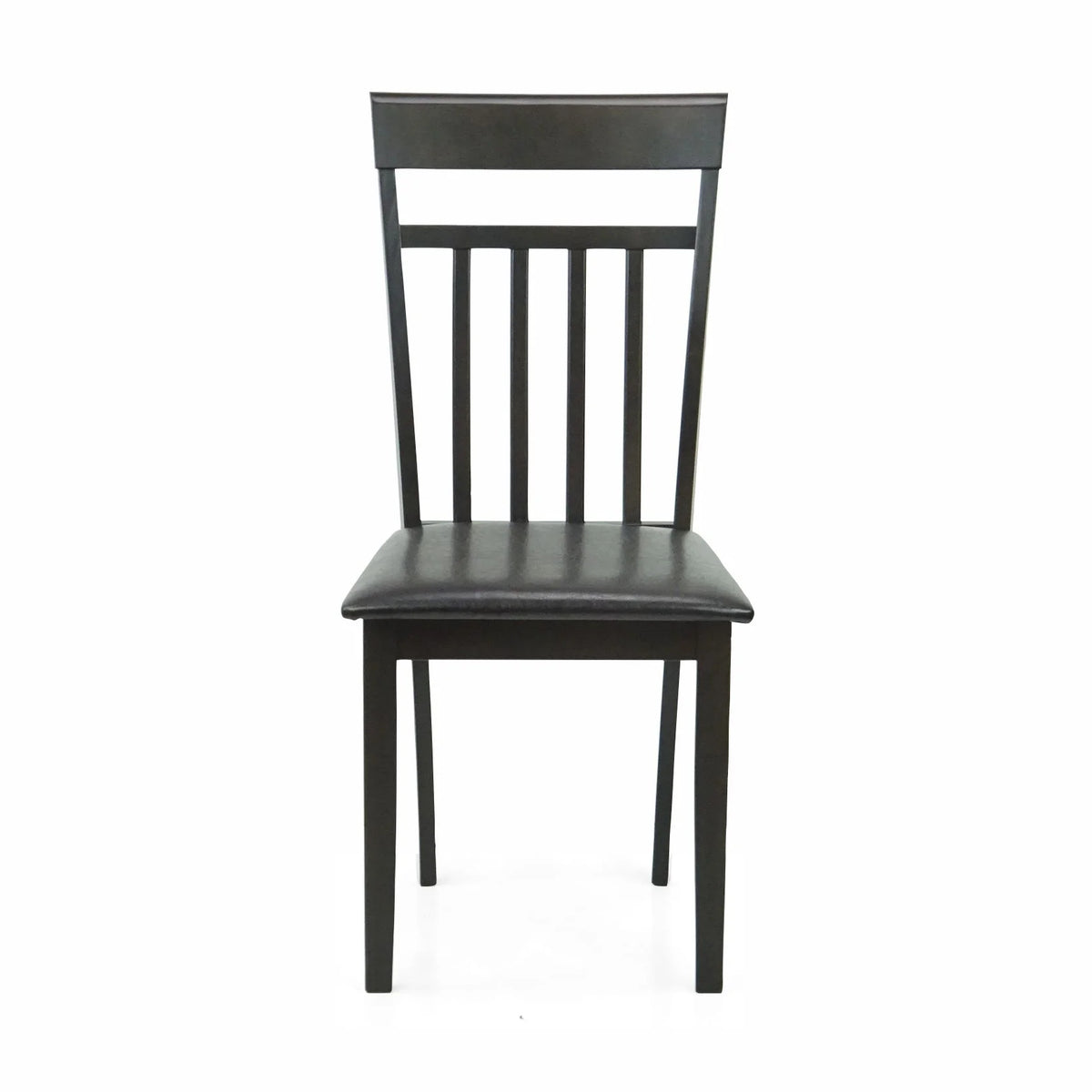 Espresso Rectangular Dining Table and 3 Wood Chairs and Stained Bench Y3134