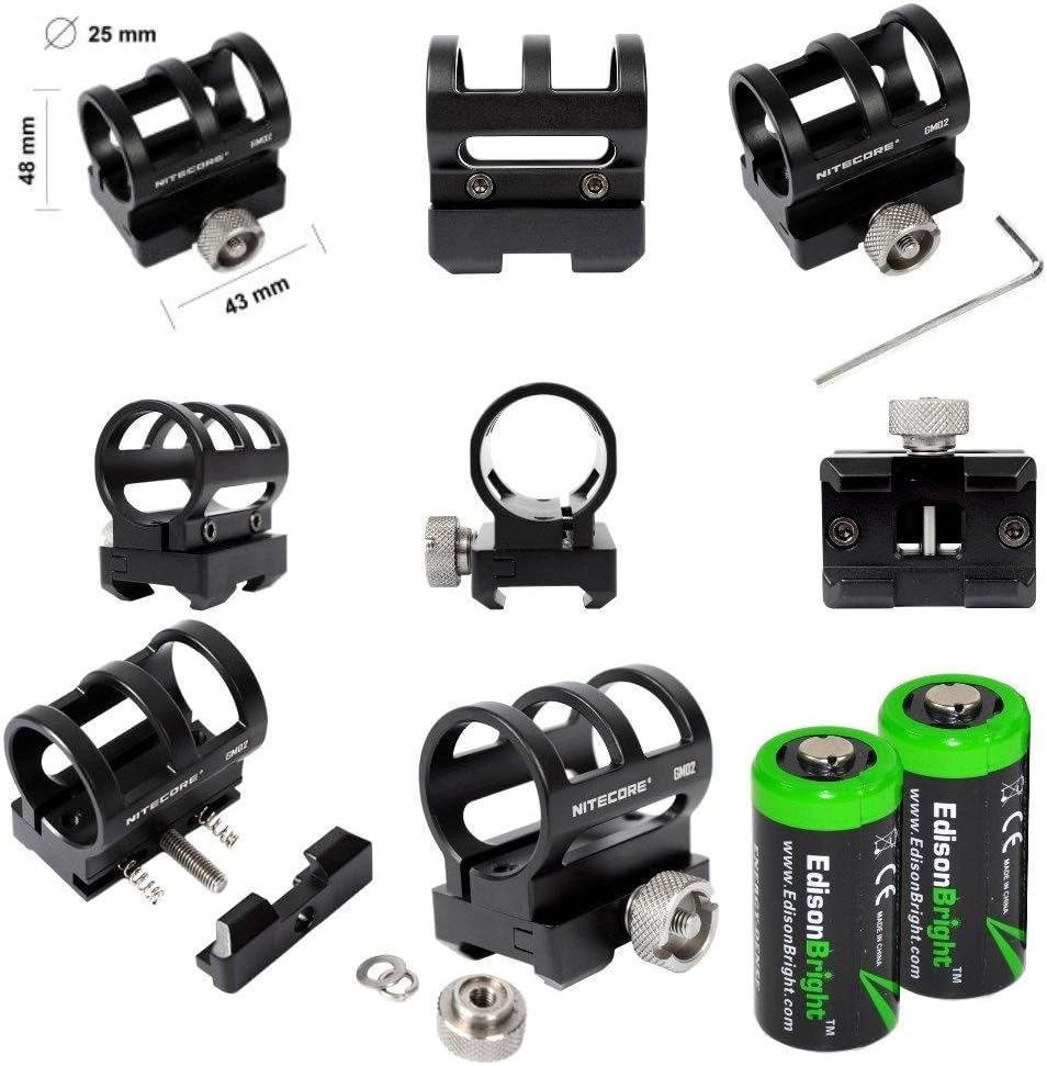 800 Lumen CREE XM-L2 LED Tactical Flashlight with Pressure Switch and Weapon Mount Z878240