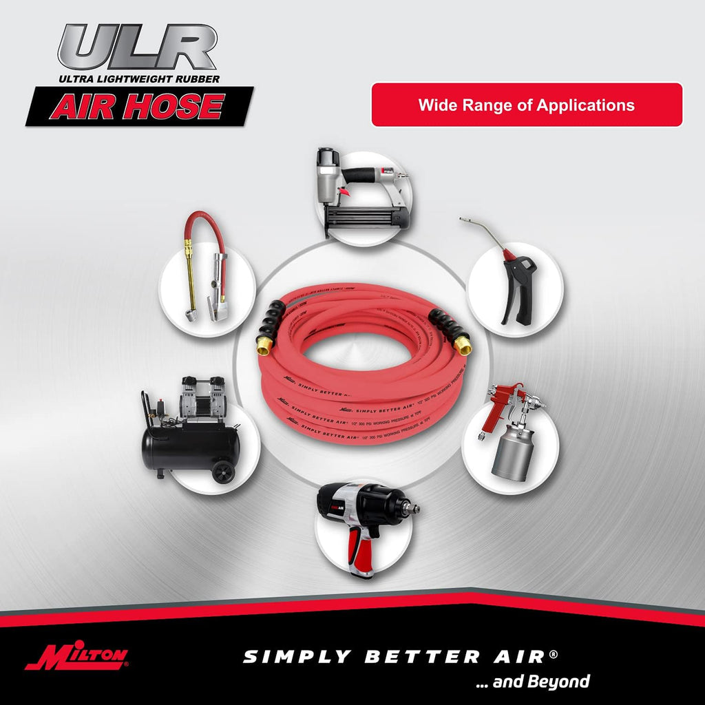 50 ft. x 1/2 ID Ultra Lightweight Rubber Air Hose G44796