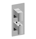 Polished Chrome Square Thermostatic Valve Trim Plate with Handle L256769