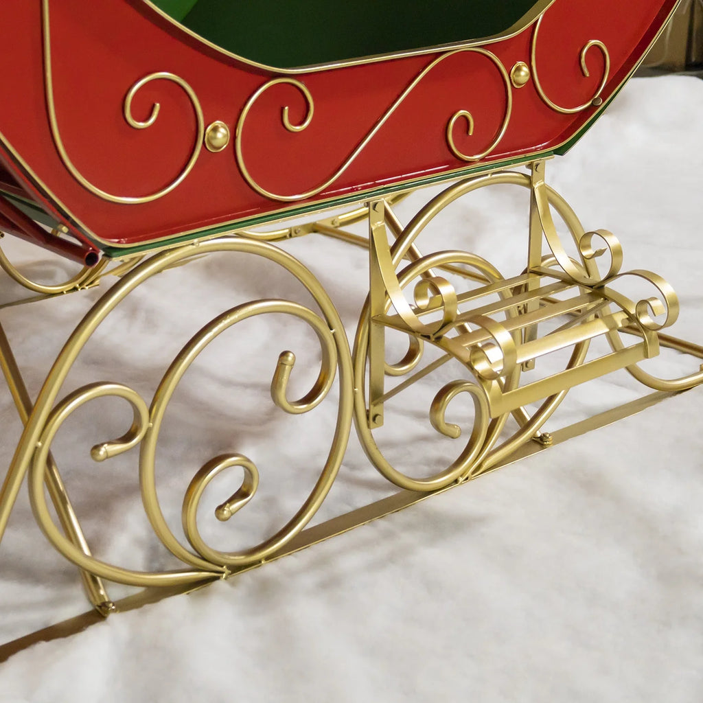 Life-Size Christmas Outdoor Victorian Santa Sleigh H380699