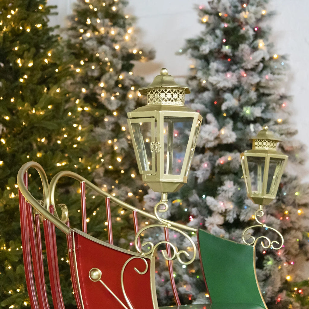 Life-Size Christmas Outdoor Victorian Santa Sleigh H380699