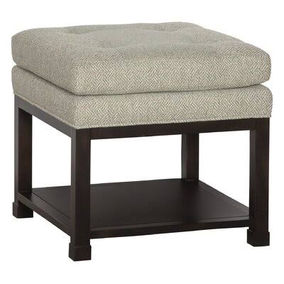 Oyster/Almond Buff Tufted Square Ottoman with Storage T555911