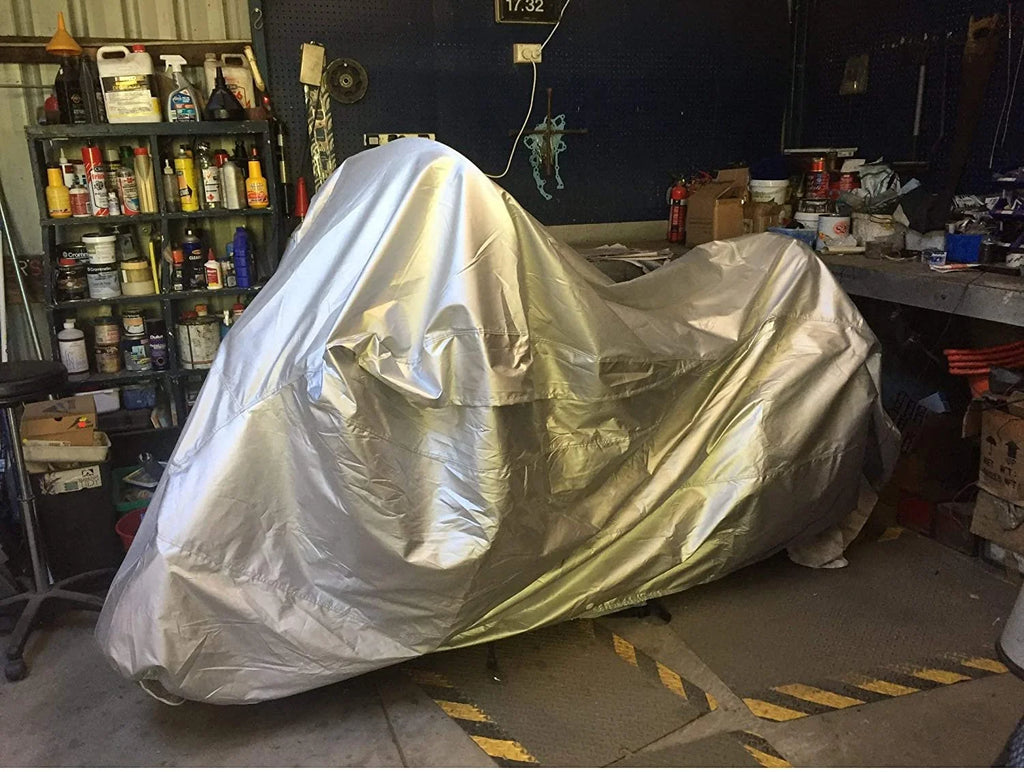 Motorcycle Cover with Reinforced Securing Straps and Storage Bag P8935