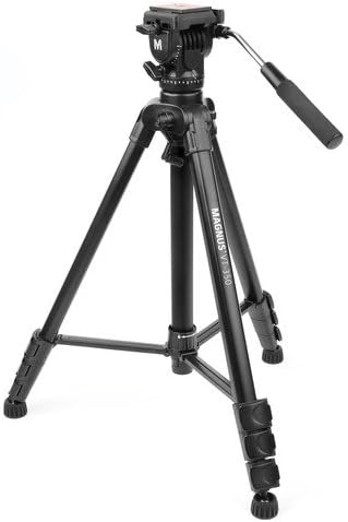 Aluminum Video Tripod System with Fluid Head, Extends to 82”, Max Load 15 lb, Carry Case Z32407
