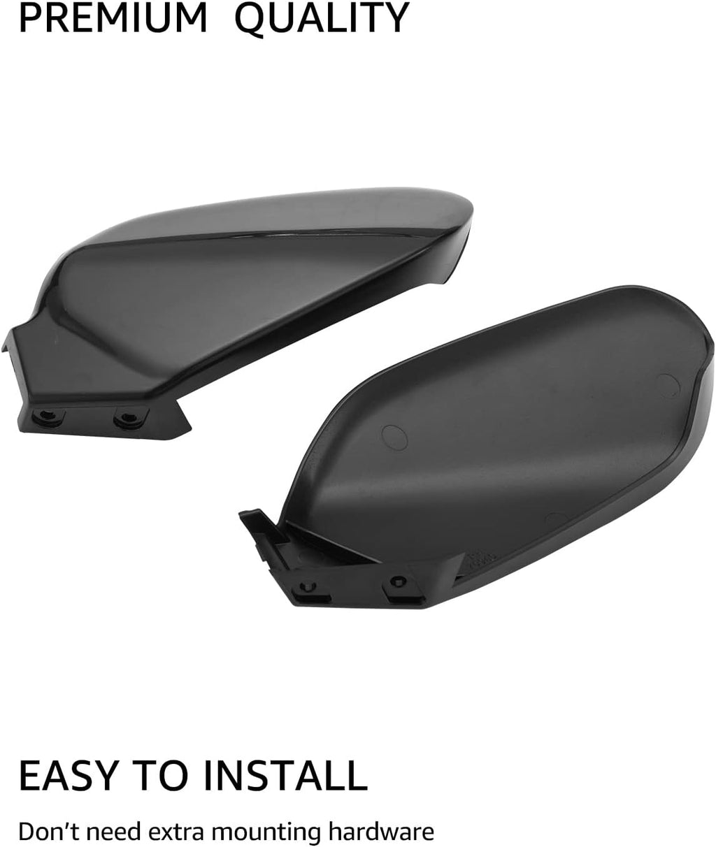 Black Plastic Hand Guards Wind Deflector Kit Pack of 2 Y71770