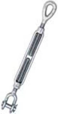 Galvanized Steel Jaw and Eye Turnbuckle, 3/4x22 Thread Diameter, 5200lbs Load Capacity H144
