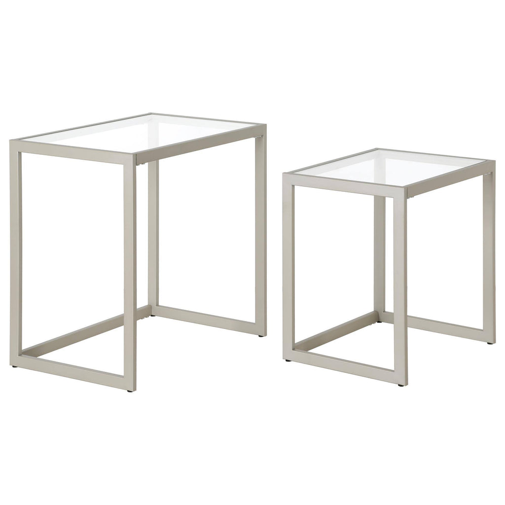 Satin Nickel Nesting Side Table Set F3248
