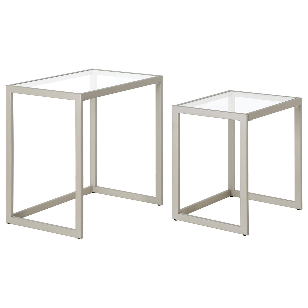 Satin Nickel Nesting Side Table Set F3248