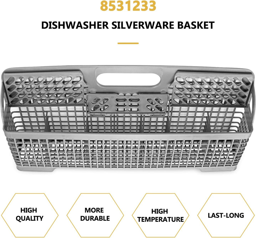 Dishwasher Silverware Basket Replacement with Handle, Pack of 2 W86790