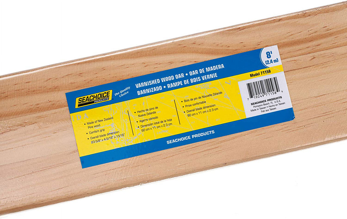 Varnished Oar With Comfort Grip, 8' S8600