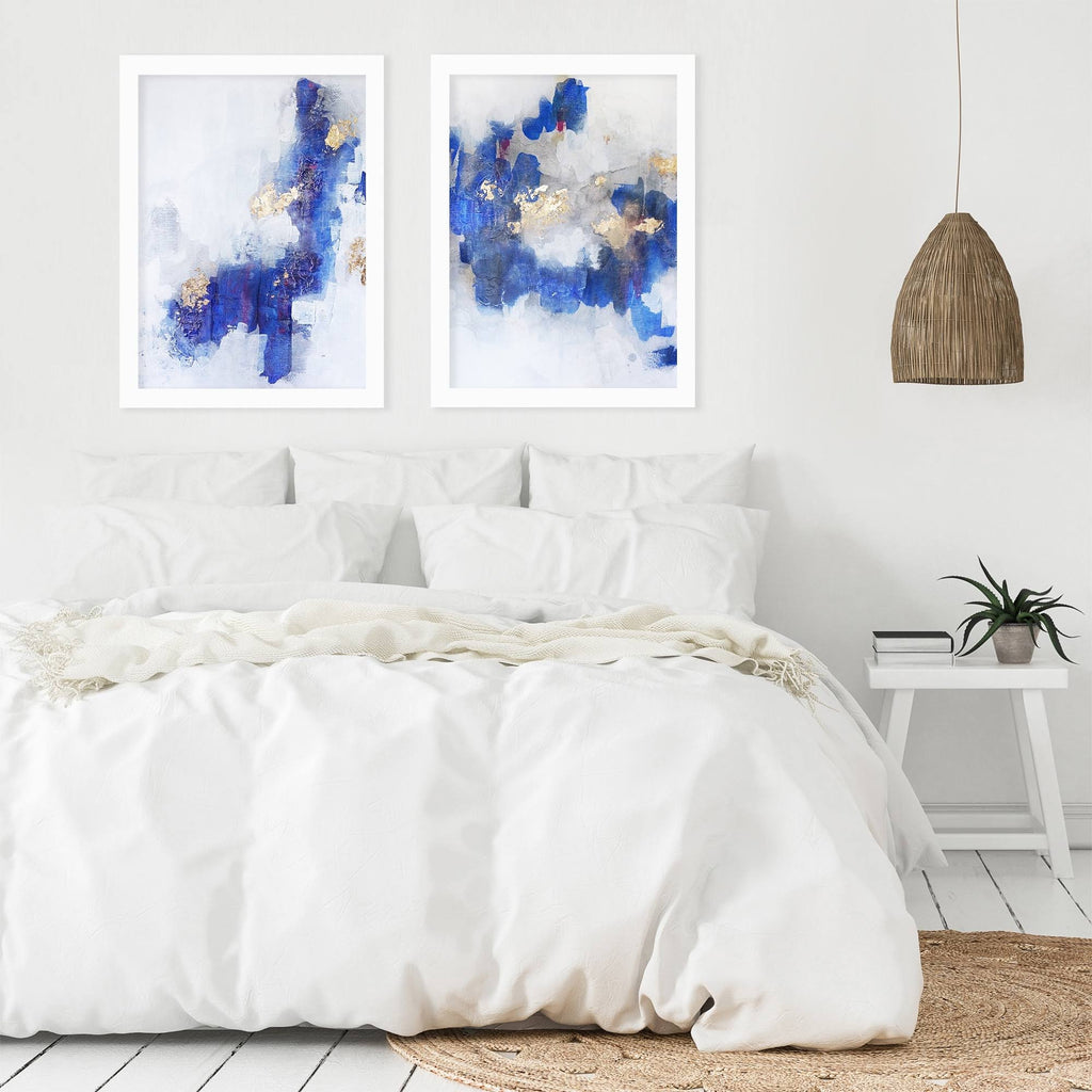 2 Piece White Framed Print Set O17722