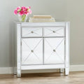 Silver 2-Drawer Accent Cabinet T34046
