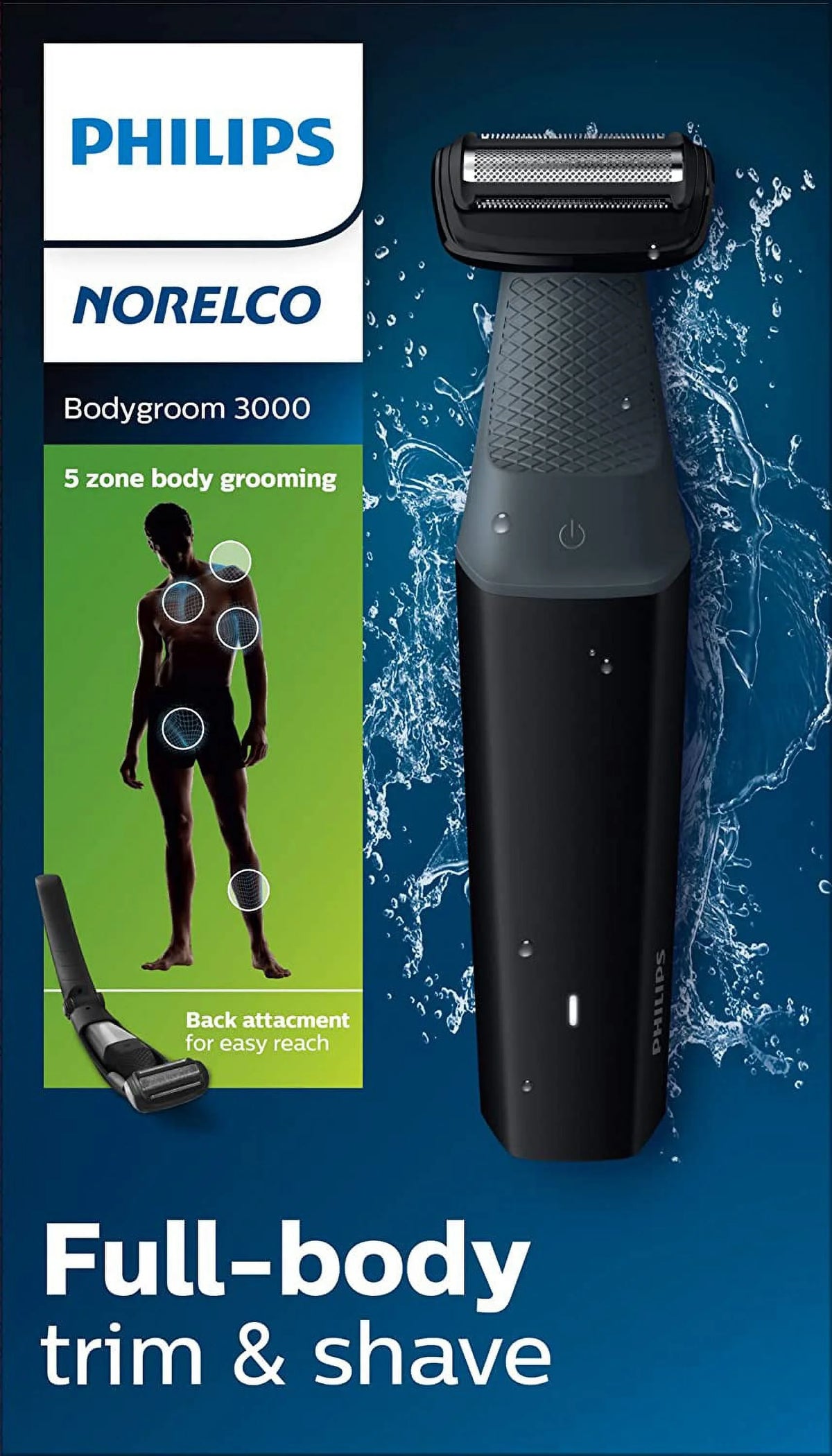 Electric Shaver with Back Hair Piece D925025