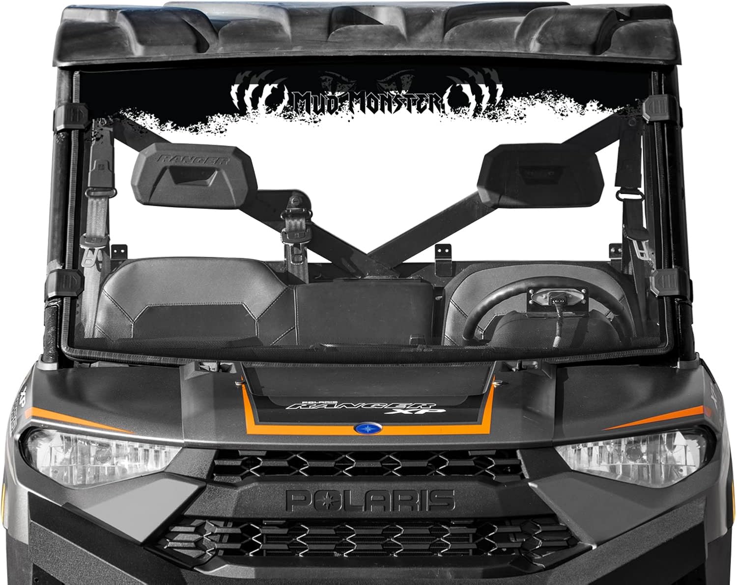 Clear Scratch Resistant Full Windshield for Polaris Ranger XP 1000 / Crew P41952