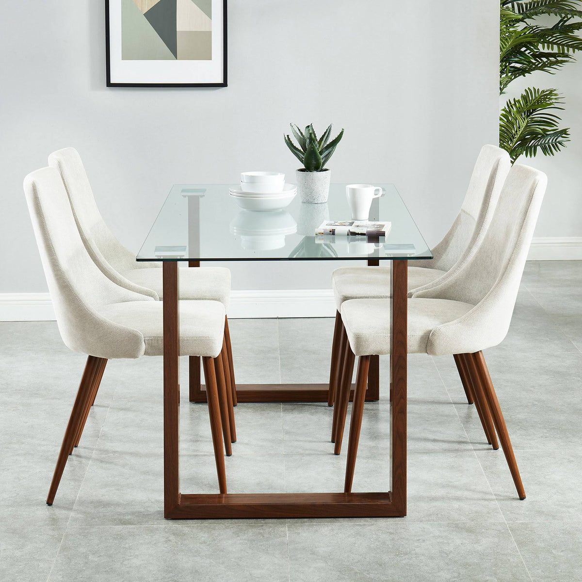 Grey Side Chair, Set of 2 S382054